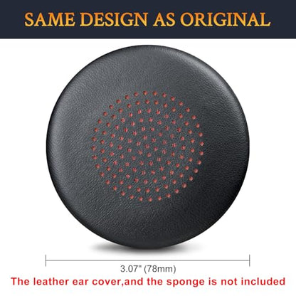 SOULWIT Replacement Earpads for LEVN LE-HS013 Superior/LE-HS016 V3/LE-HS016 Superior/CT002 Superior Headphones, Ear Pads Cushions with Softer Protein Leather, High-Density Foam - Black