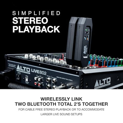 Alto BTTOTALMK2 Bluetooth Receiver with XLR | Rechargeable XLR Receiver for Mixing Desks, Audio Mixer Setups, and Active PA Systems - style: Bluetooth Total MK2