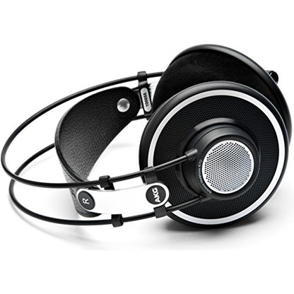 AKG Pro Audio 2458X00190 (K702) Over-Ear, Open-Back, Flat-Wire, Reference Studio Headphones,Black