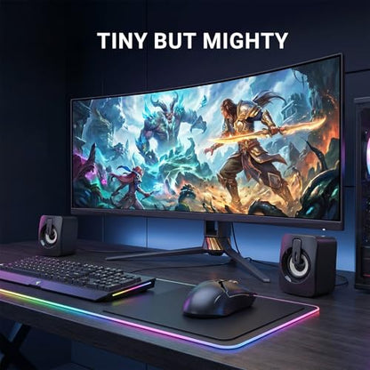 Computer Speakers for Desktop,Portable PC Monitor Speaker,Mini Speakers