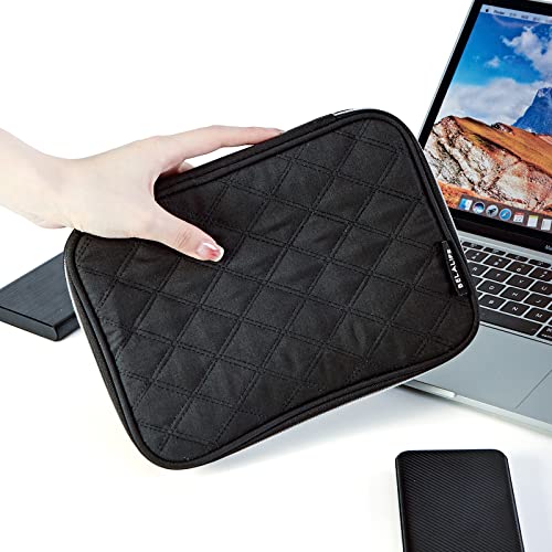 BELALIFE 전자 오거나이저 백 | 코드, 충전기, 휴대폰, 이어폰, 하드 드라이브, USB, SD 카드 및 전자 액세서리용 테크 보관 가방, 블랙 - color: 블랙.