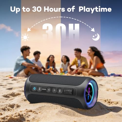 Ortizan Portable Bluetooth Speaker Wireless (2nd Gen), 40W Loud Sound