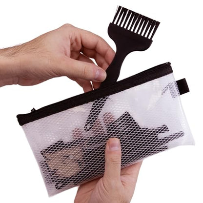 Electronics, Computers, 3D Printers, Anti Static Brush Tool Cleaning Kit - Set of 10 Brushes ESD (Electrostatic Discharge) with Zipper Pouch for Storage - Black Zipper