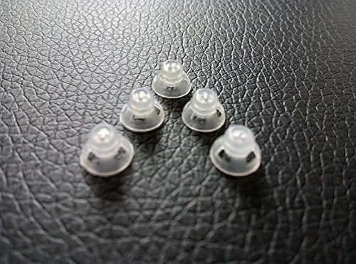 Hearing Aid Ear Piece Open Domes 6mm 5-Pack Comfortable PSAP (Personal Sound Amplifiers Product) Kit Ear Tips Invisible, Perfect for Open Air (Open fit), Except for RIC - style: Open 6mm 5-pack