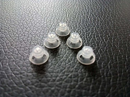 Hearing Aid Ear Piece Open Domes 6mm 5-Pack Comfortable PSAP (Personal Sound Amplifiers Product) Kit Ear Tips Invisible, Perfect for Open Air (Open fit), Except for RIC - style: Open 6mm 5-pack