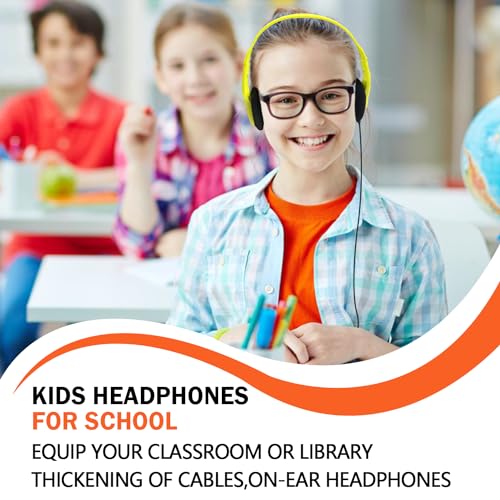Classroom Headphones Bulk 25 Pack Class Set for School Students Kids and Adult -Sturdy Wired 3.5mm Plug (Mixed, 25 Pack) - color: Mixed, size: 25 Pack