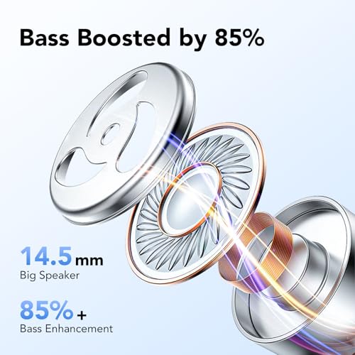 Ear buds Wireless Earbuds Bluetooth 5.3 Headphones 60hrs Playtime with Digital Display Sports Wireless Headphones with Earhook Deep Bass IPX7 Waterproof Over-Ear Earbuds for Android iOS Workout Blue - color: Blue