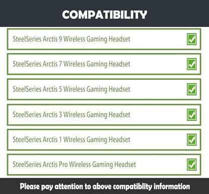 Arctis 7 Earpads Replacement for SteelSeries Arctis 9,7,5,3,1,Arctis Pro Wireless Gaming Headsets Ear Cushions with Cooling Gel Layer and Memory Foam