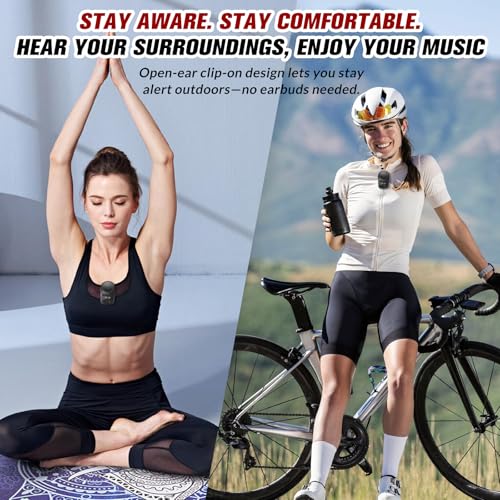 AYL Wearable Portable Bluetooth Speakers, Wireless Portable Speaker with Clip, Waterproof Clip-On (Non-Magnetic), Built-in Mic for Hands-Free Music/Calls for Work & Outdoors, 10-Hour Playtime