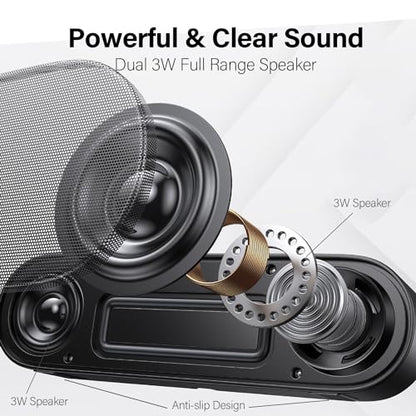 ZETIY Updated Computer Speaker, USB Powered Speaker for Desktop,Windows PC,Mac. Portable Mini Sound bar-Plug and Play with Volume Control and Mute Button (USB-C to USB Adapter Included)