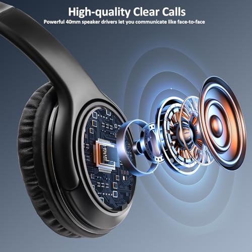 MKJ USB-A Wired Headset with Mic for PC, Computer Headphones for Office | Noise Canceling Microphone, Call Center Laptop Headset , Volume Control, Compatible with Ms Teams Zoom Webex, Online Meeting