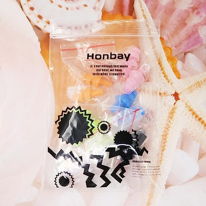 Honbay 6Pairs Reusable Silicone Swimming Earplugs Soft and Flexible Ear Plugs for Swimming, Learning, Hearing Protection, Concerts, Airplanes, Shooting, etc