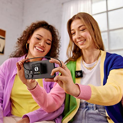 RØDE Wireless ME Ultra-compact Wireless Microphone System with Built-in Microphones, GainAssist Technology and 100m Range for Filmmaking, Interviews and Content Creation, Wireless ME | 2.4 GHz digital signal with GainAssist for cameras, computers and smar