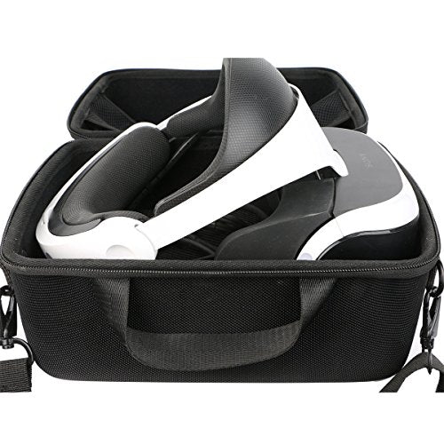 khanka Hard Travel Carrying Case for Sony PlayStation PS VR2 Glasses | EVA Hard Shell, Mesh Pocket Accessory Storage, Travel-Ready Gaming Storage, Secure Custom Fit, Protective Case Only
