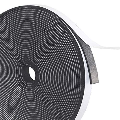 Weather Stripping Door Seal Strip for Doors and Windows,1/2In x 1/8In x 50Ft Foam Insulation Tape Self Adhesive,Sound Proof,Weatherstrip,Pipe Cooling, Air Conditioning Seal Strip - size: 1/2 in x 1/8 in x 50 ft
