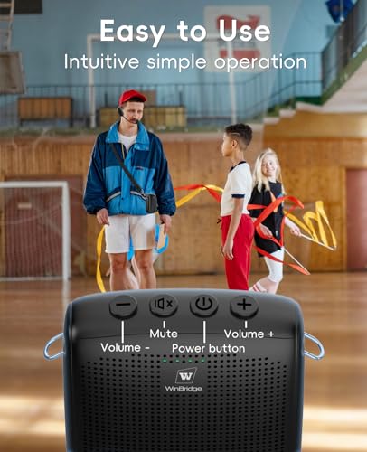Mini Personal Wireless Voice Amplifier with 2 Bluetooth Microphones | Portable Microphone and Speaker,15W Rechargeable Pa Speaker System for Teachers, Coaches & Public Speaking