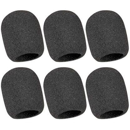 Microphone Cover, 6 Pcs Microphone Windscreen, Foam Mic Cover Suitable for SM58, E835 and Most Standard Handheld Mic