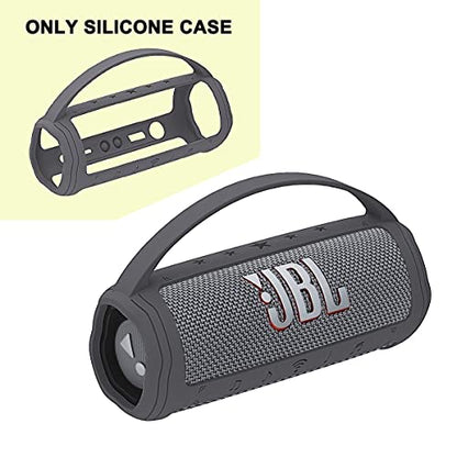 JCHPINE Silicone Cover Case for JBL Flip 6 Portable Bluetooth Speaker - color: Grey