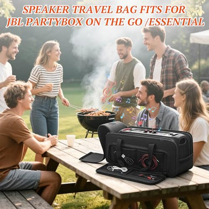 Speaker Carrying Case Compatible with JBL Party Box On The Go/Go 2 | Portable Speaker Travel Tote Bag Fits for JBL PartyBox On-The-Go Essential/Boombox 4 for Outdoor Travel (No Shoulder Strap) - size: For JBL on the go
