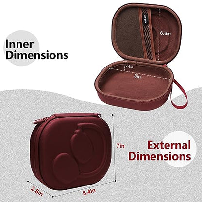 Case for JBL Tune 770NC/510BT/720BT/520BT/670NC/520C Headphones Wine | Hard Carrying Travel Case for JBL Live 770NC/670NC/680NC/780NC Headphones - color: Claret