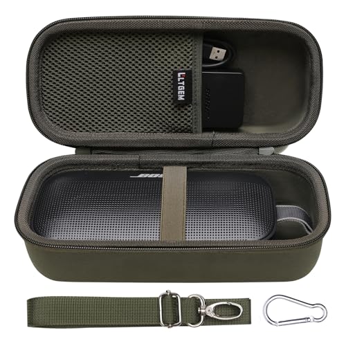 Case for Bose SoundLink Flex 2nd Gen Bluetooth Portable Speaker Green | Hard Carrying Travel Case for Bose SoundLink Flex 2nd Gen Bluetooth Portable Speaker - color: Green