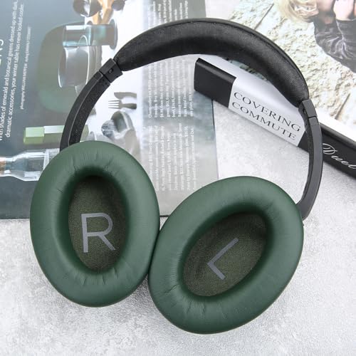 Ear Cushions for Bose QuietComfort 45 QC35 QC35ii QC25 QC15 Cushion Kit Replacement Earpads with Upgraded Memory Foam (Cypress Green) - color: QC45 Green