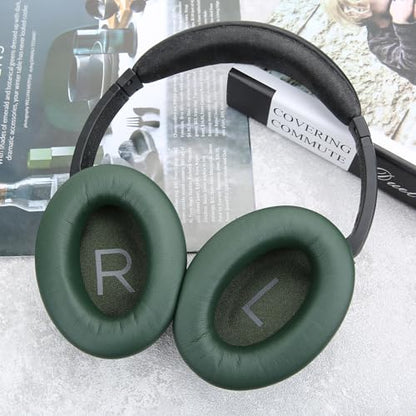 Ear Cushions for Bose QuietComfort 45 QC35 QC35ii QC25 QC15 Cushion Kit Replacement Earpads with Upgraded Memory Foam (Cypress Green) - color: QC45 Green