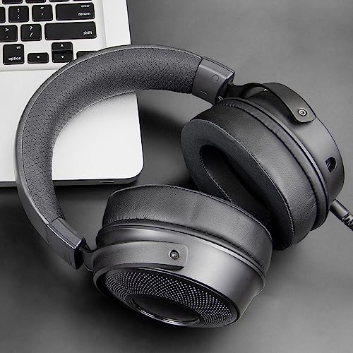 SOULWIT Earpads Replacement for Razer Kraken V3/V3 Pro/V3 X, Kitty V3 Pro/Kitty V3 X, V4/V4 Pro/V4 X Gaming Headsets, Ear Pads Cushions with Noise Isolation Foam - CG Black