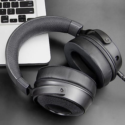 SOULWIT Earpads Replacement for Razer Kraken V3/V3 Pro/V3 X, Kitty V3 Pro/Kitty V3 X, V4/V4 Pro/V4 X Gaming Headsets, Ear Pads Cushions with Noise Isolation Foam - CG Black