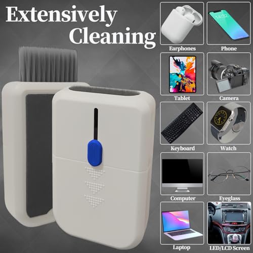 Headphone Earbud Cleaning Brush Pen for Airpod Pro 2, Hatstart Laptop Computer pc Keyboard Gaming Cleaner Accessories Kit for iPhone iPad Airpod MacBook, Phone Tablet Screen Clean as Cool Desk Gadget - color: Blue Pink