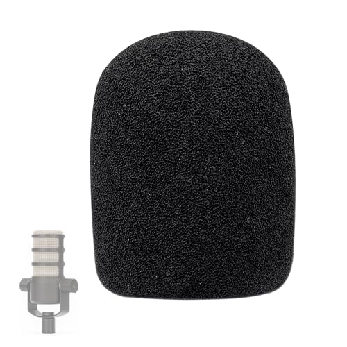 PodMic Pop Filter Foam Cover - Mic Windscreen Wind Cover Customized for Rode PodMic Podcasting Microphone to Blocks Out Plosives
