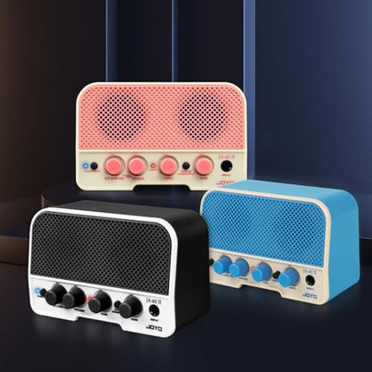 JOYO 5W Mini Guitar Amp Portable Electric Guitar Practice Amplifier with Bluetooth 5.0, Clean/Overdrive Channels, Rechargeable Battery, AUX & Headphone Out (JA-02 II Black) - color: Black