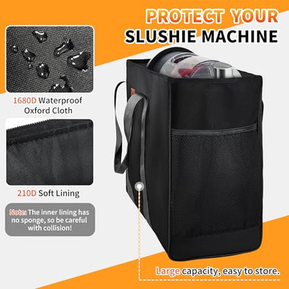Carrying Bag for Ninja Slushine Machine,Easy Use | FS301/FS300/FS299/FS605 and Other Slushine Machines - Large Capacity, Perfect for Party, Travel & Tour