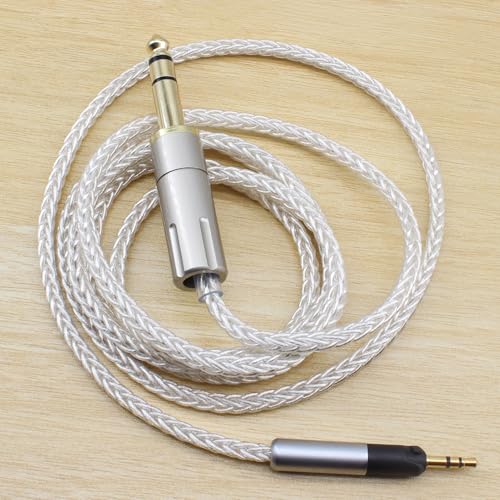 Youkamoo Replacement Audio Upgrade Cable Compatible with Sennheiser HD560s HD599 HD598 HD598SE HD620S HD400PRO HD569 HD579 HD558 HD518 HD505 HD598cs Headphones 6.35mm 4ft/1.2m - size: 4 feet (1.2m)