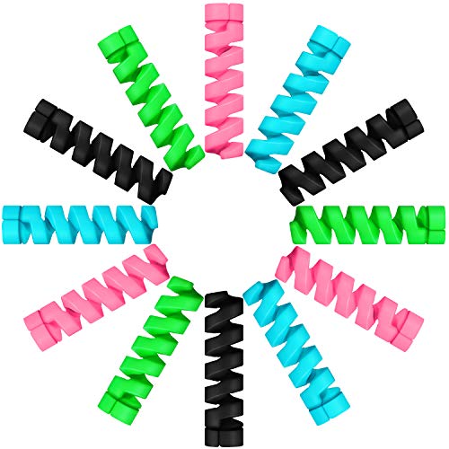 Jetec Charger Cable Protector, Spiral USB Wire Protector - color: Colorful