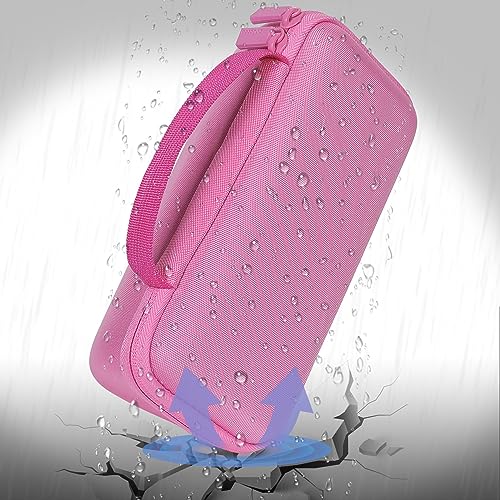 co2CREA Hard Case for BolaButty X-GO C27C Bluetooth Speaker Speaker,Pink | Travel Protective Storage Bag with Mesh Pocket & Handle, Shockproof EVA Shell and Soft Lining - color: Pink