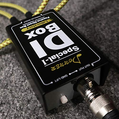 Donner Special-Ⅰ Professional High-Performance Passive DI-Box Unit Hum Eliminator 1/4" instrument Direct Box to balanced & unbalanced XLR - size: Compact