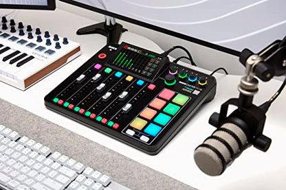 Rode Rodecaster Pro II Podcast Production Console & Rode PodMic Cardioid Dynamic Broadcast Microphone