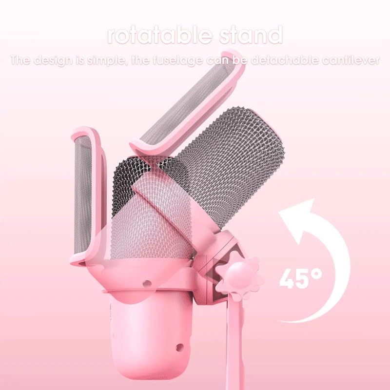 Microphone with Click Mute Button Desktop Mic Wired for PC Mixer Gaming MIC