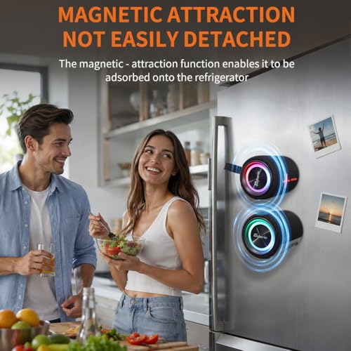 2 in 1 Magnetic Dual Splittable Bluetooth Speaker, IPX6 Waterproof Split Portable Wireless Speaker with 20W Loud Stereo Sound, Bluetooth V5.3, 24H Playtime, Multiple pairing for Home,Outdoor or Travel