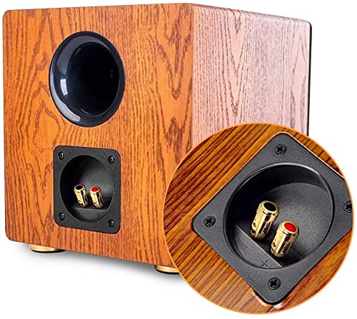 2Pcs 3.1" Square Speaker Box Terminal Cup, Binding Post Connectors | 3.1 Inch, Square 2-Way Speaker Box Terminal Cup Binding Post, Subwoofer box spring-loaded Terminal Plates