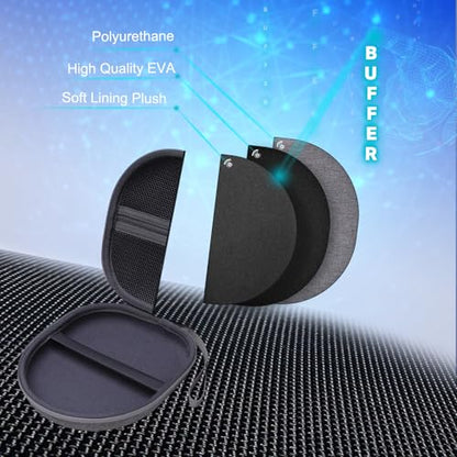 Headphone Headset Case Compatible with JLab JBuds Lux ANC/JBL Tune 520BT 720BT/BERIBES/KVIDIO/Soundcore by Anker/Sony Wireless On-Ear Headphones, Gray - color: Gray
