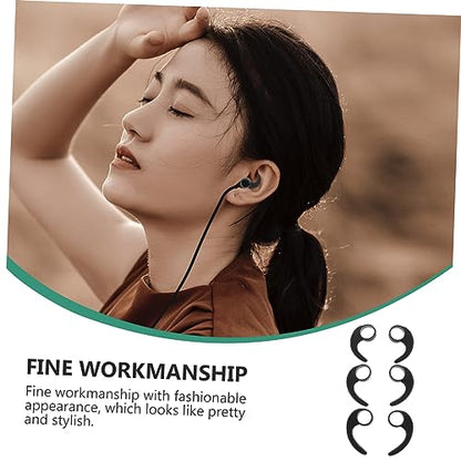 GARVALON Silicone Earphone Clip Hooks 10mm Fit Ear Wings for Earbuds Sturdy Fashionable Design