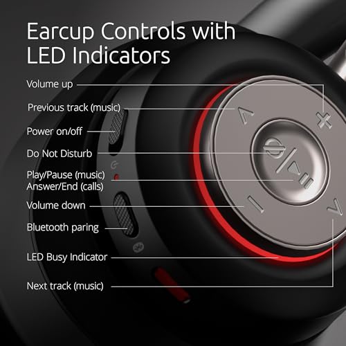 Kensington AH3X Bluetooth Headset, Wireless Over-Ear Headset, Boom Microphone, LED Indicator, Earcup Controls (K83455WW) - size: Wireless/Over-ear