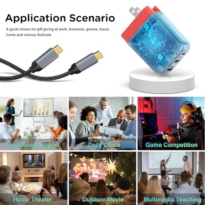 70W USB C Charger Dock for Nintendo Switch/OLED, Portable Travel TV Docking Station with 4K HDMI/USB3.0/PD Charging Port, Fast Charging Adapter with USB-C Cable for Laptop, Mobile Phone, Steam Deck - size: 1 Pack