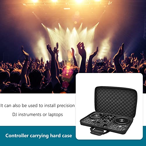 Hard Storage Carrying Case Lightweight Molded Portable | Fits for Pioneer DDJ-REV1, SR2/SR3, Denon MC4000 Numark NVII, Mixtrack Pro 3 NV Platinum - size: DDJ-REV1/SR2
