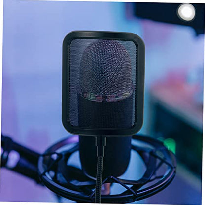Microphone Filter Shield Sturdy Metal Mesh Windscreen Easy Install Pop Filter for Mic Podcast Accessory