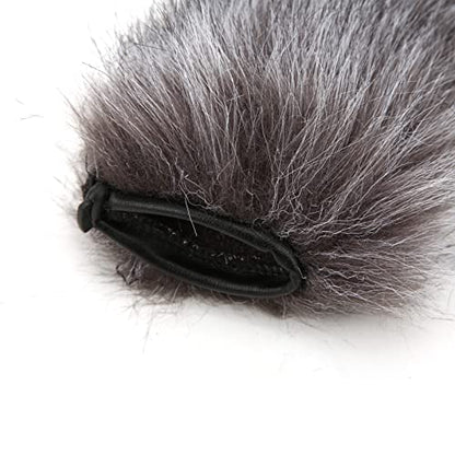 Mic Windscreen, Outdoor Wind Cover, Professional Noise Reduction Universal Fit for Video Recording Mics, Camera Microphones