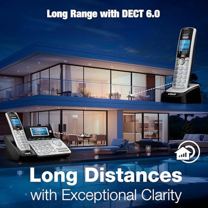 VTech DS6151-2 2-Line Expandable Cordless Phone System, 2 Handsets (Pack of 4) - size: 2 Handsets (Pack of 4)