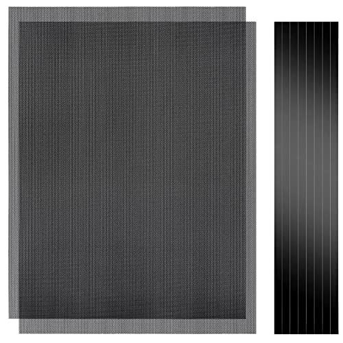 Cut-to-Fit Magnetic PC Dust Filter Mesh, 400x300mm PVC DIY Cover, 2 Pack | 1.0mm hole, Customizable dustproof cooling guard for gaming PC chassis, power supplies, electronics, home air vents.